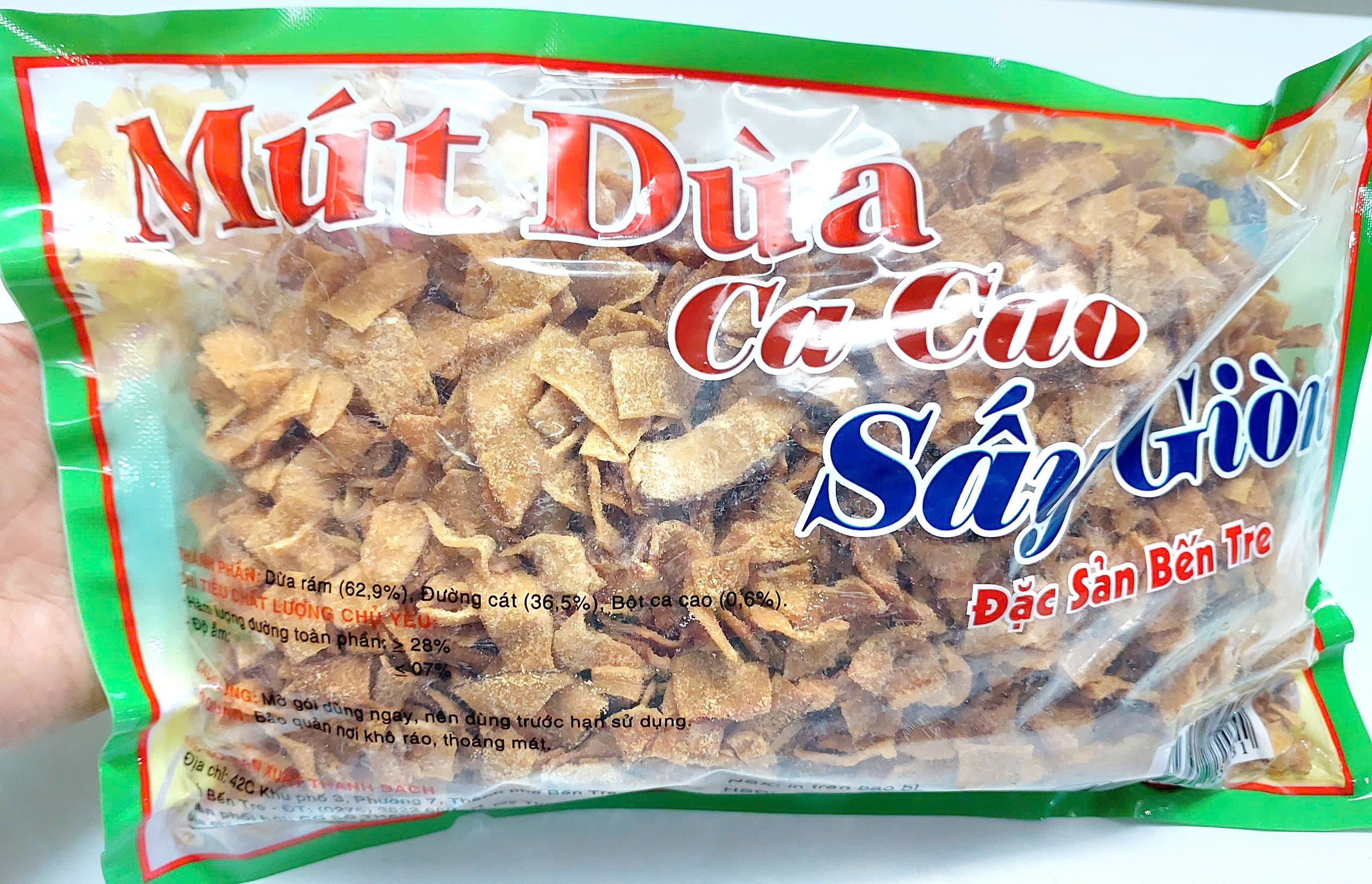 Gói 100g Dừa sấy giòn - doanvat_hangduong