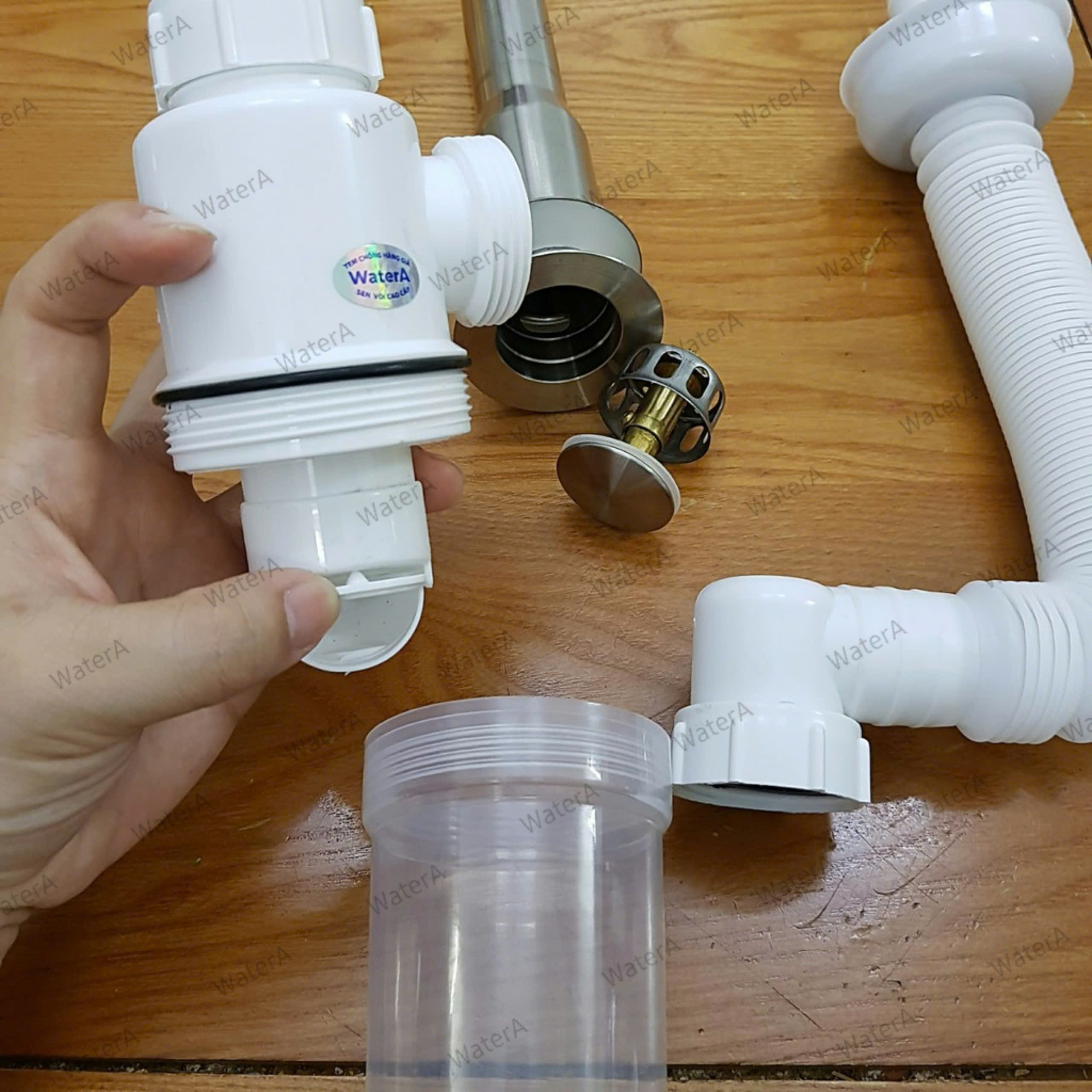[Chính hãng WaterA ] BỘ XẢ LAVABO NHẤN RUỘT GÀ CAO CẤP (XI PHÔNG CHẬU)