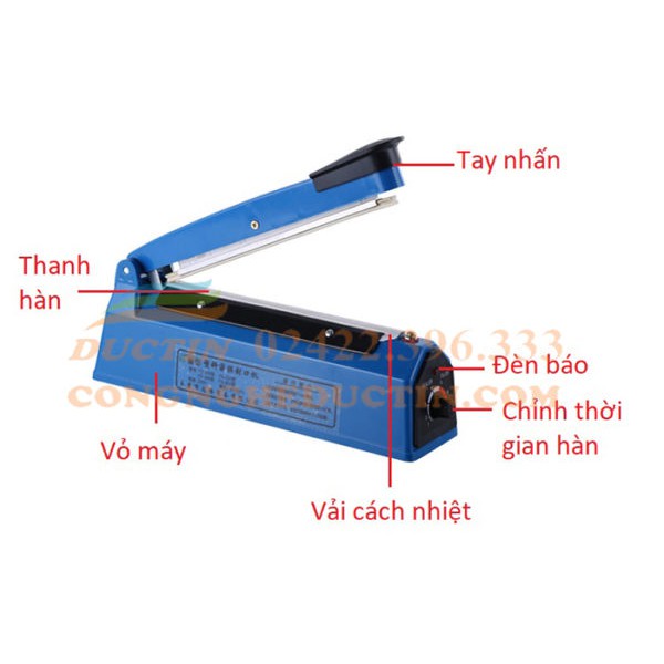Máy hàn miệng túi 20cm PFS200 - TẶNG KÈM DÂY HÀN