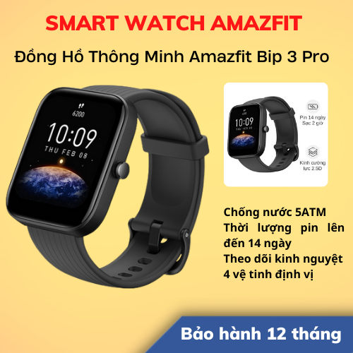 Hỏa Tốc 4h - HCM Đồng Hồ Thông Minh Amazfit Bip 3 Pro Bản Quốc Tế Hàng
