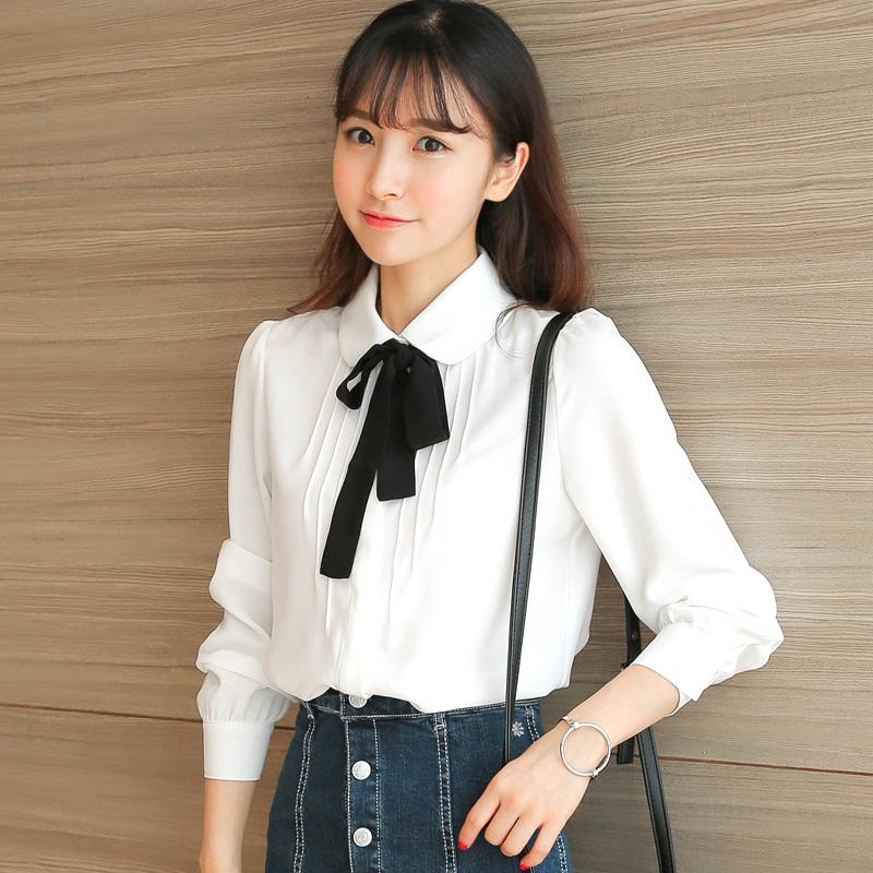 Sơ mi công sở cổ thắt nơ sm117