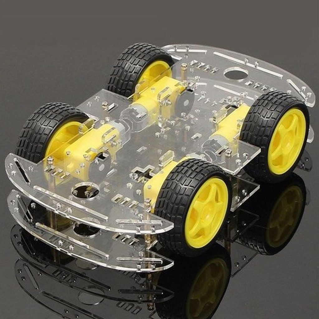 Khung xe robot 2 tầng 4 bánh