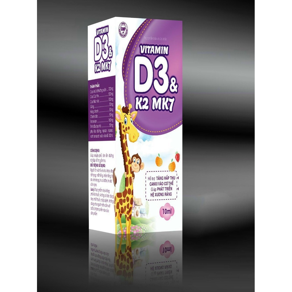 Vitamin D3 & K2 Mk7 nhỏ giọt (lọ 10ml)