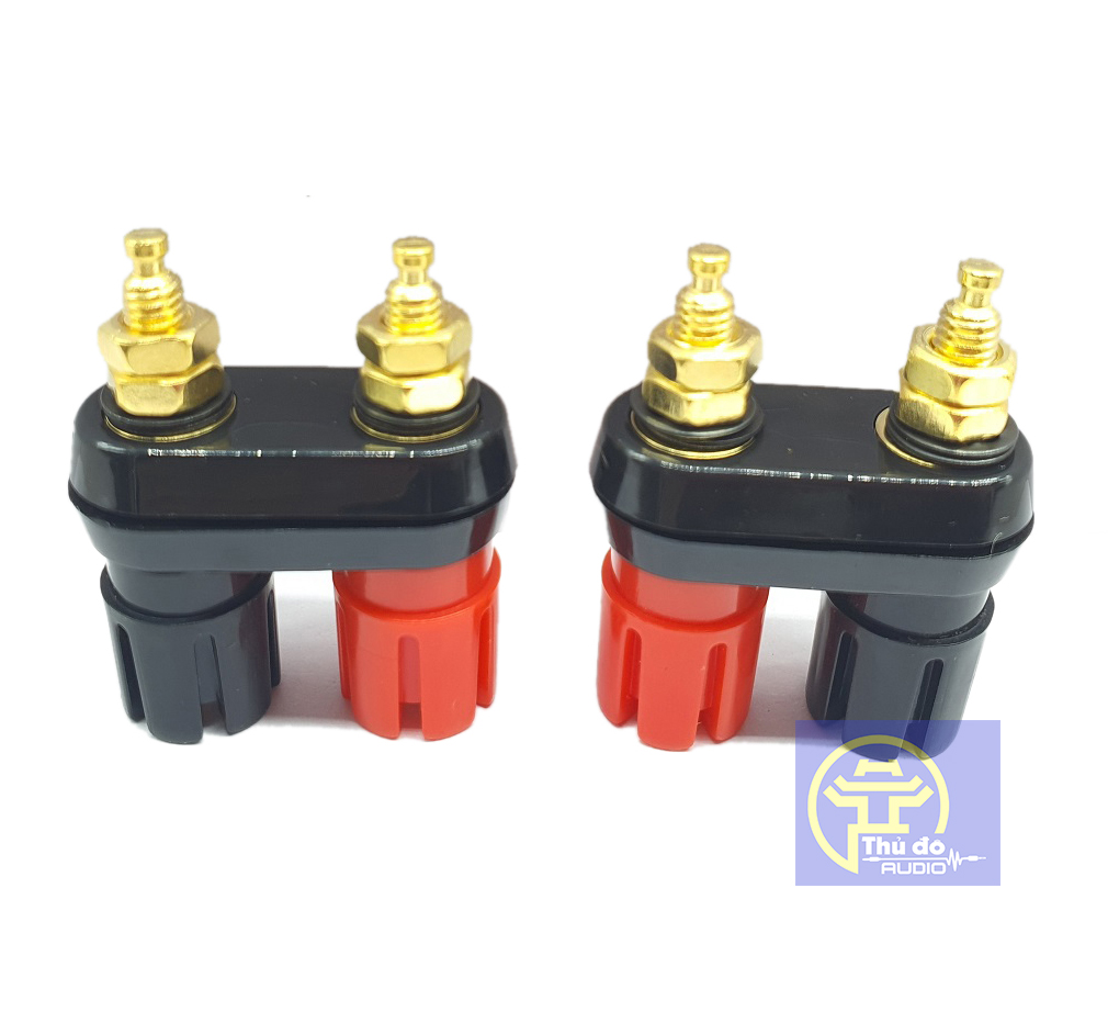 01 cái Cọc loa đôi jack bắp chuối - Loại tốt ( đơn giá 1 cái)