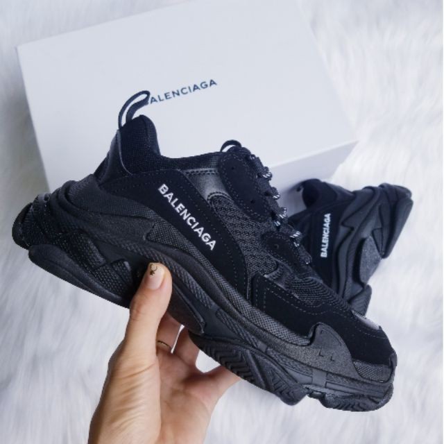 ??FULL BOX?? Giày Sneaker TRIPS Đen  - Giày Thể Thao TRIPS Đen Nam Nữ [Tặng tất]