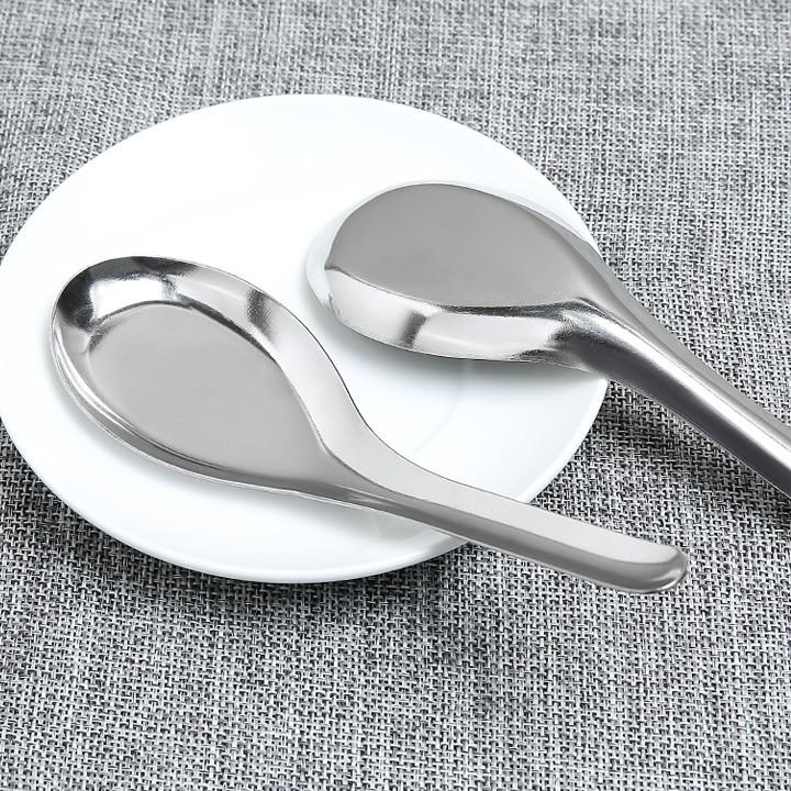 Combo 5  Thìa phở inox cán dài loại dày