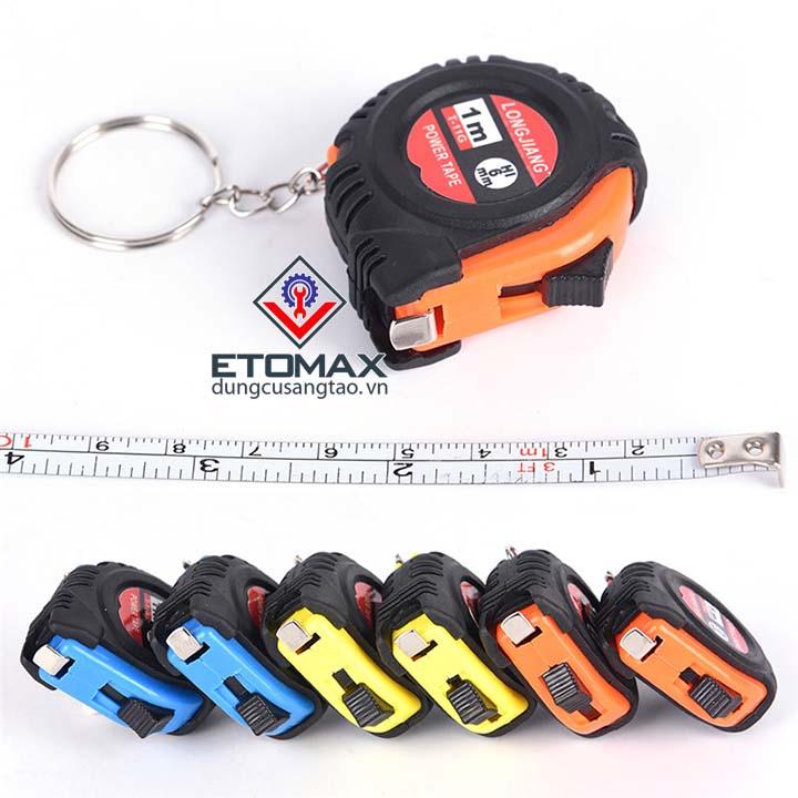 Móc khóa thước rút mini 1 mét