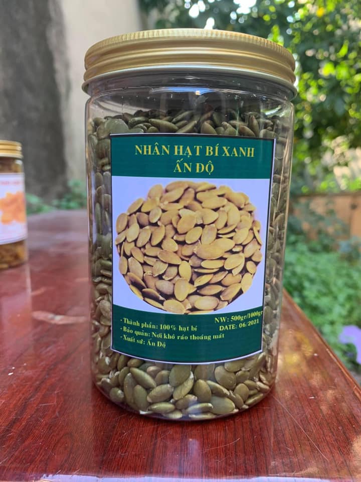 500gr nhân bí xanh Ấn Độ sấy khô