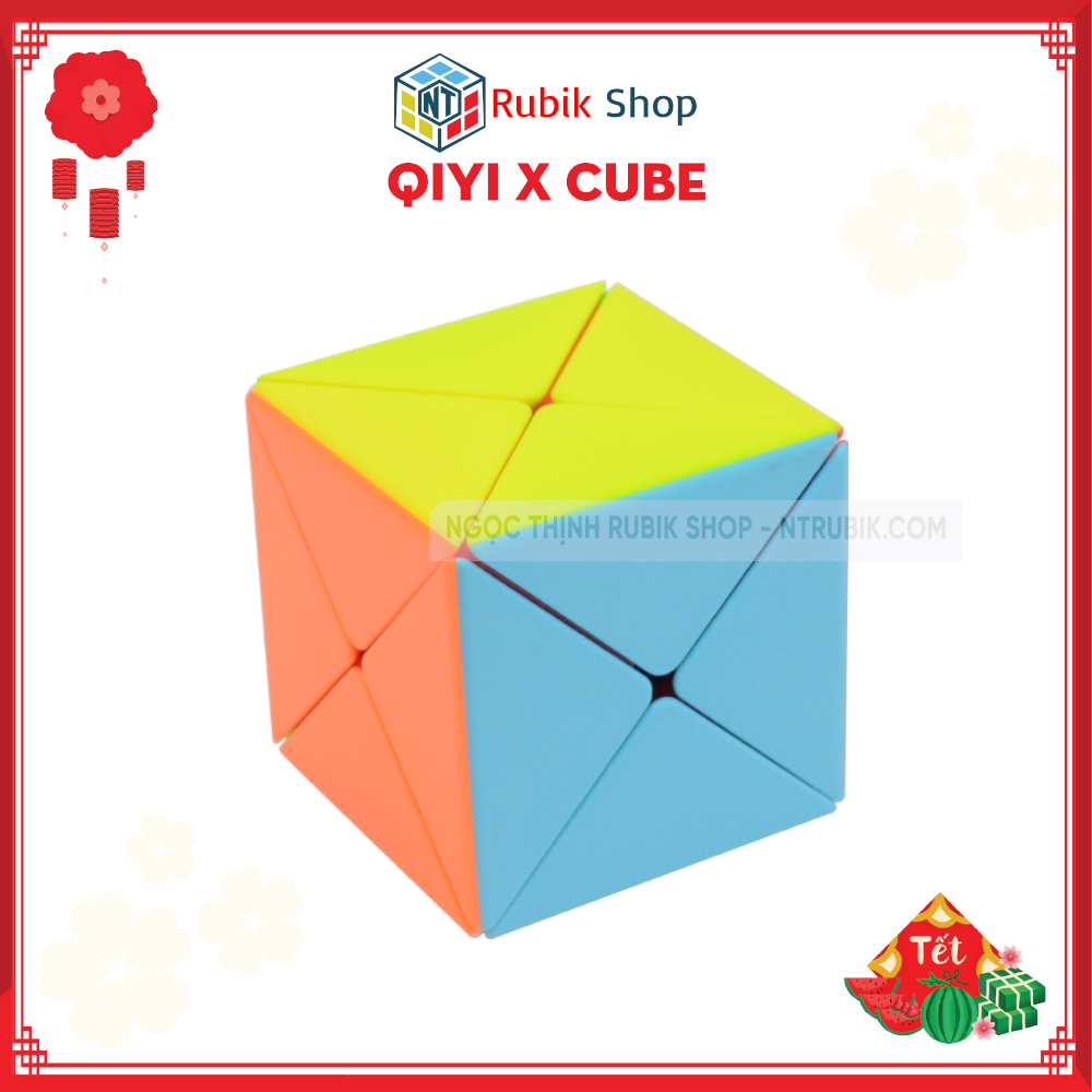 [Hoàn tiền 10%][Rubik Biến Thể] Rubik Qiyi X Cube Stickerless đồ chơi thông minh