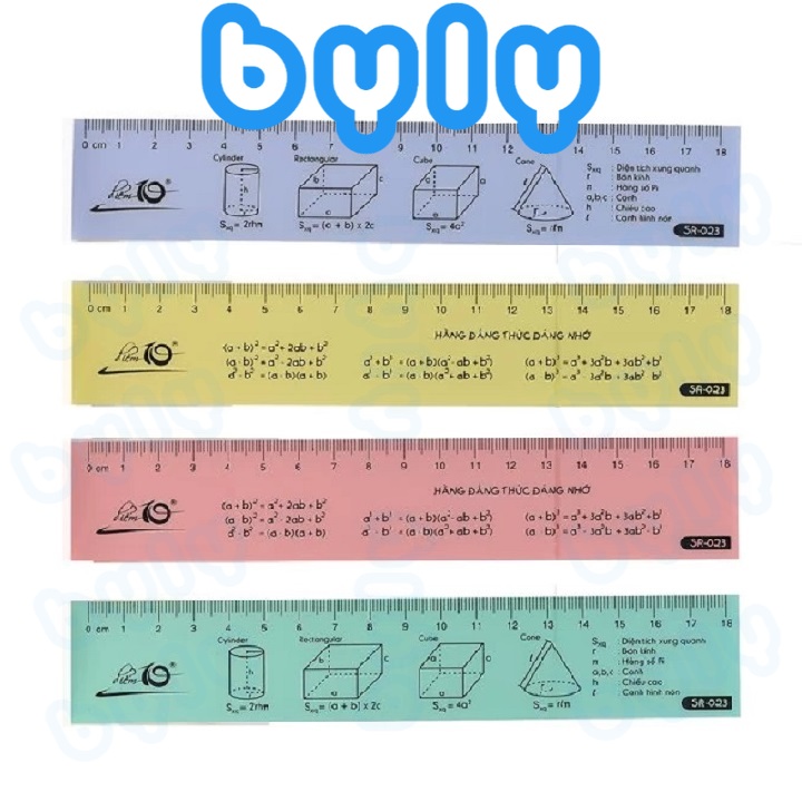 Thước PP 18cm dẻo Thiên Long Điểm 10 TP-SR023 - ByLy Store có ship hoả tốc