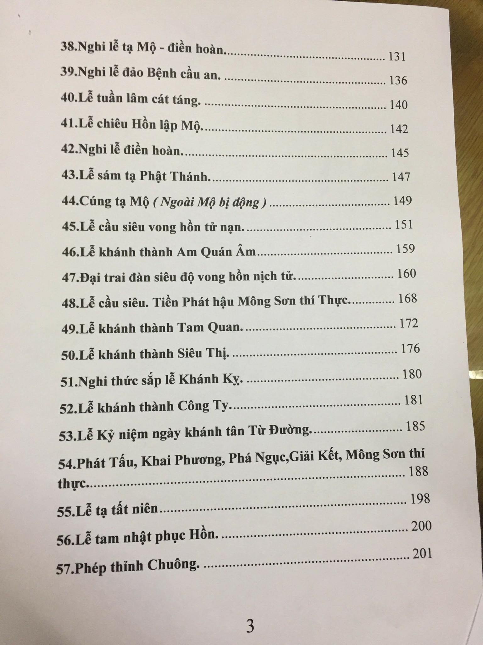 Sách Nghi Thức Sắm Lễ