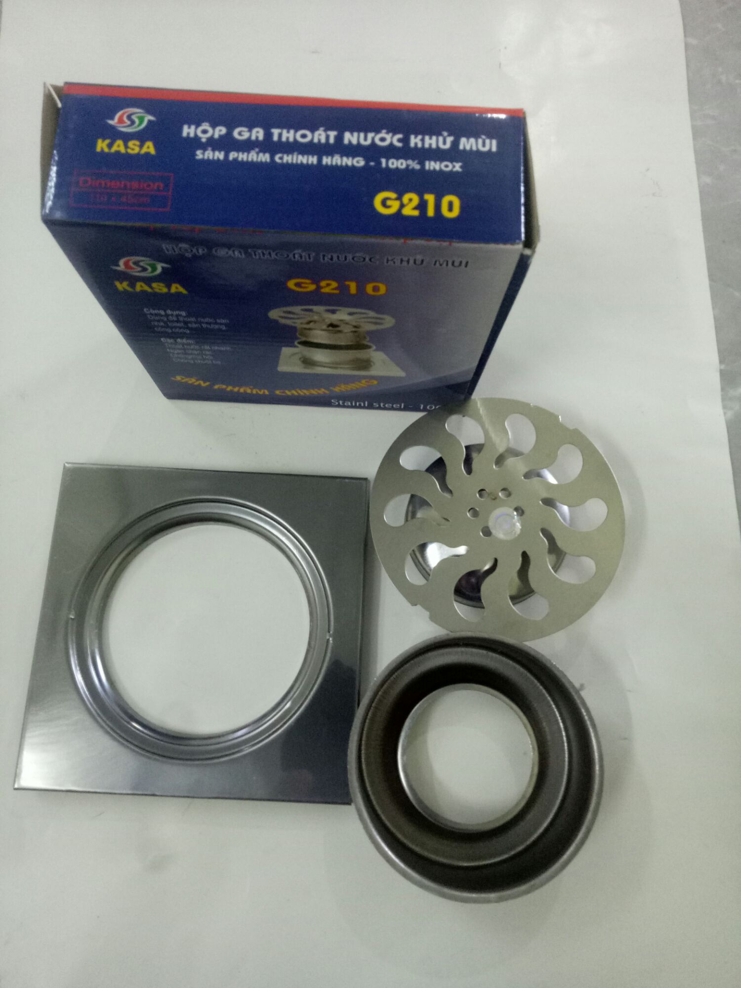 thoát sàn chống mùi phi 110 inox 201