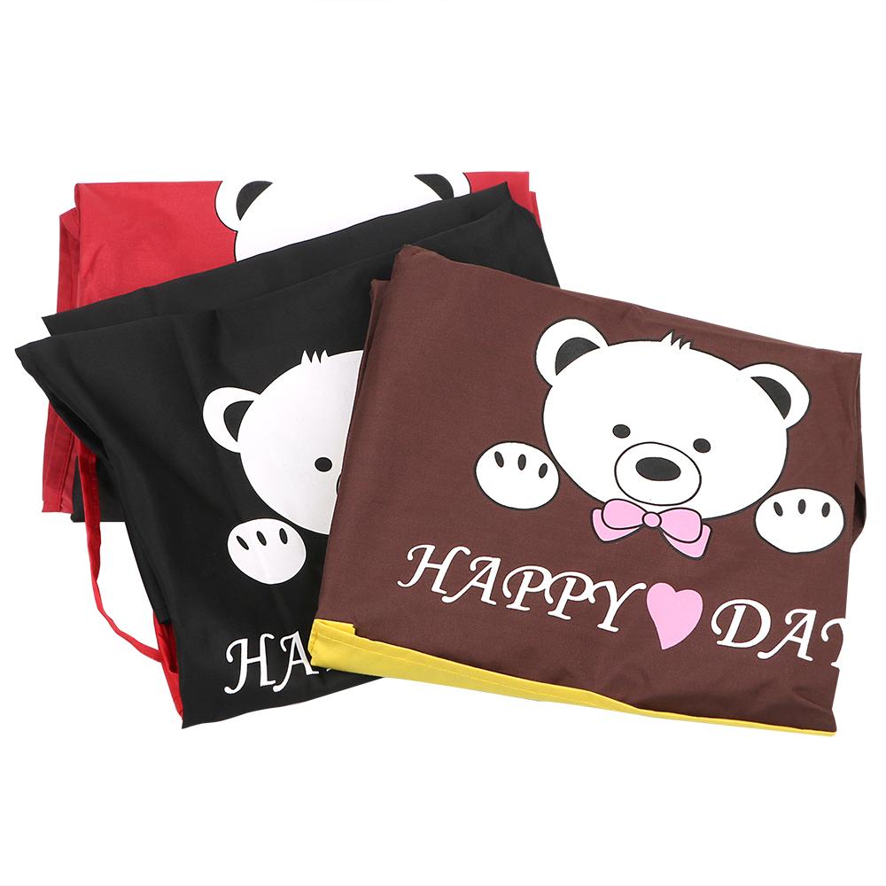 Home Kitchen Chef Restaurant Waiter Apron Greasy Dirt Proof Water Proof Cute Cartoon Bear Microfiber Aprons for Baking Cooking Apron With Pockets