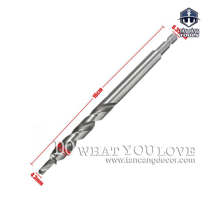 Mũi Khoan Chéo 9.5 mm Chuôi Lục Giác