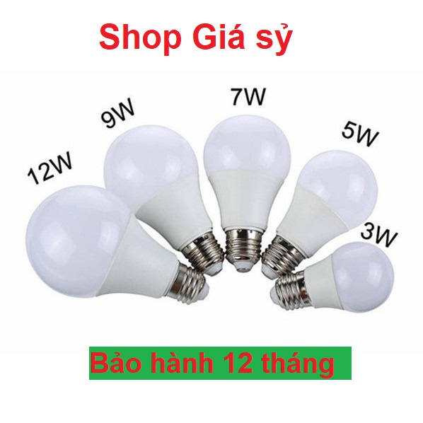 Đèn LED, Bóng đèn chống nước 3w, 5w, 7w, 9w, 12w, 15w Ánh sáng trắng, sánh sáng vàng