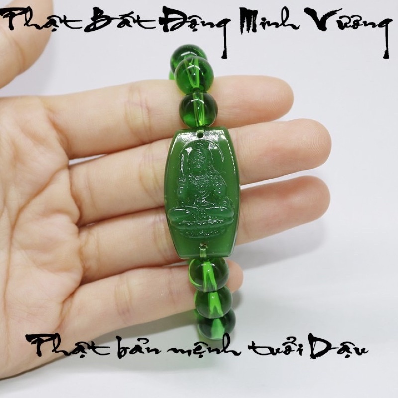 Vòng Tay Phật Bản Mệnh Đá T.A Xanh