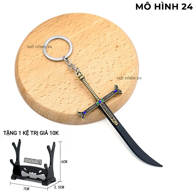 [15cm monolithic steel] Minova Dracula soft sword model keychain chain in solid steel