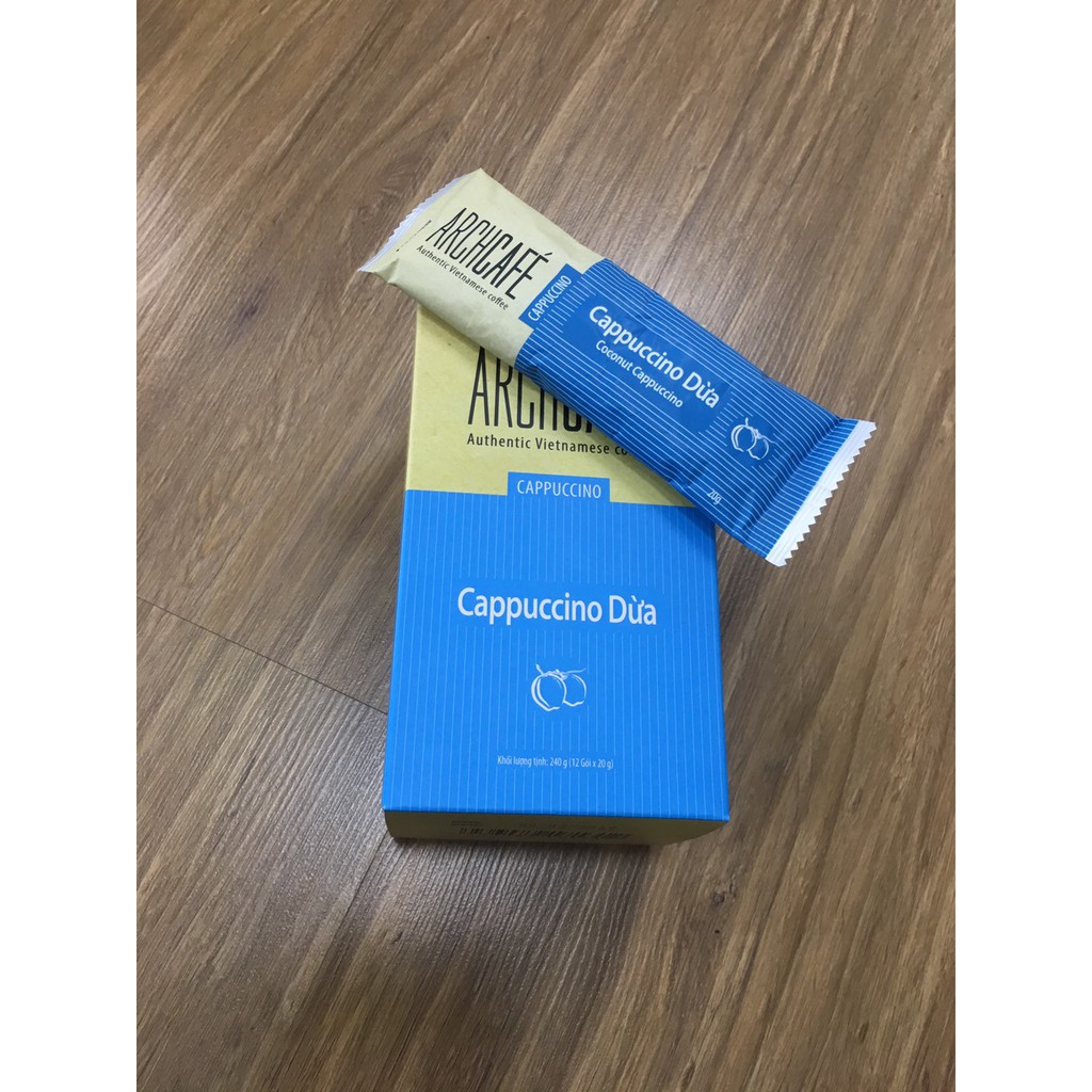 Cà phê Hòa Tan Archcafe Cappuccino Dừa 20G*12