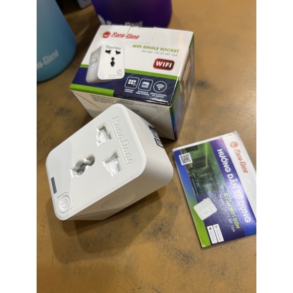 Ổ cắm wifi đơn OC.01.WF 16A Rạng Đông