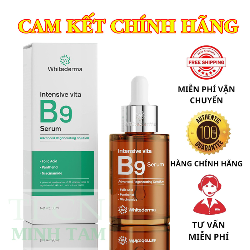 TINH CHẤT PHỤC HỒI CHO DA NHẠY CẢM SERUM B9 WHITEDERMA WHITEDERMA INTENSIVE VITA B9 SERUM 50ML