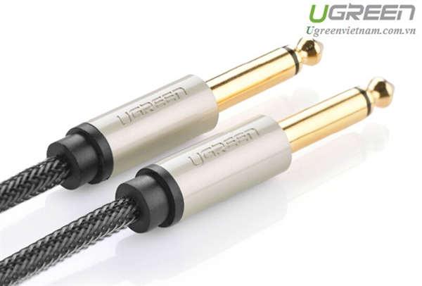 Cáp Audio 6,35mm dài 1m  Ugreen 10636 mạ vàng cao cấp