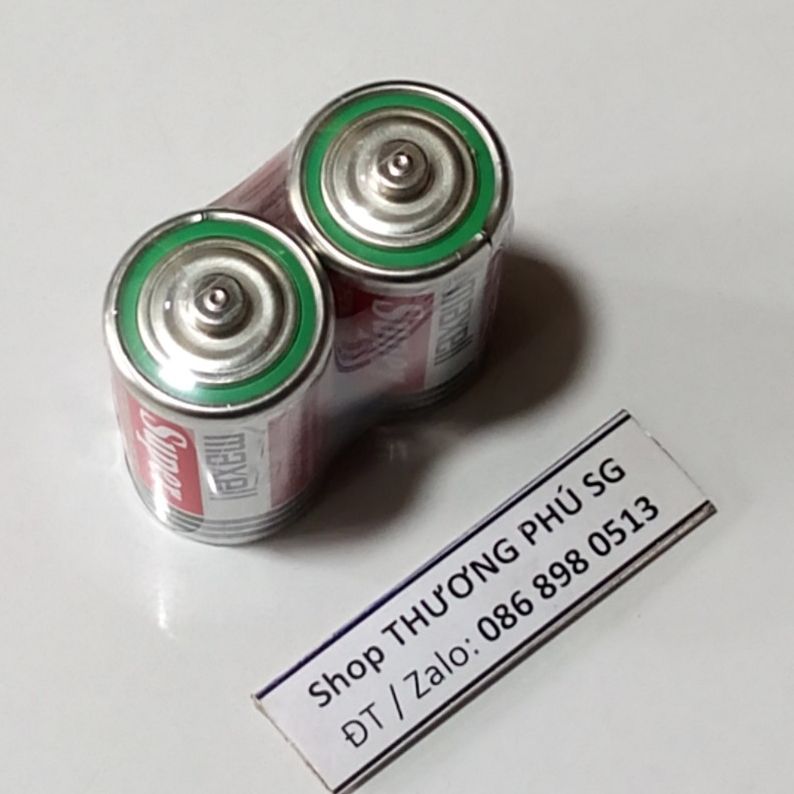 Pin C Maxell Super Power: R14P(AR) SIZE C/1.5V/SUM-2 (R14UT/2S): Cặp 2 viên