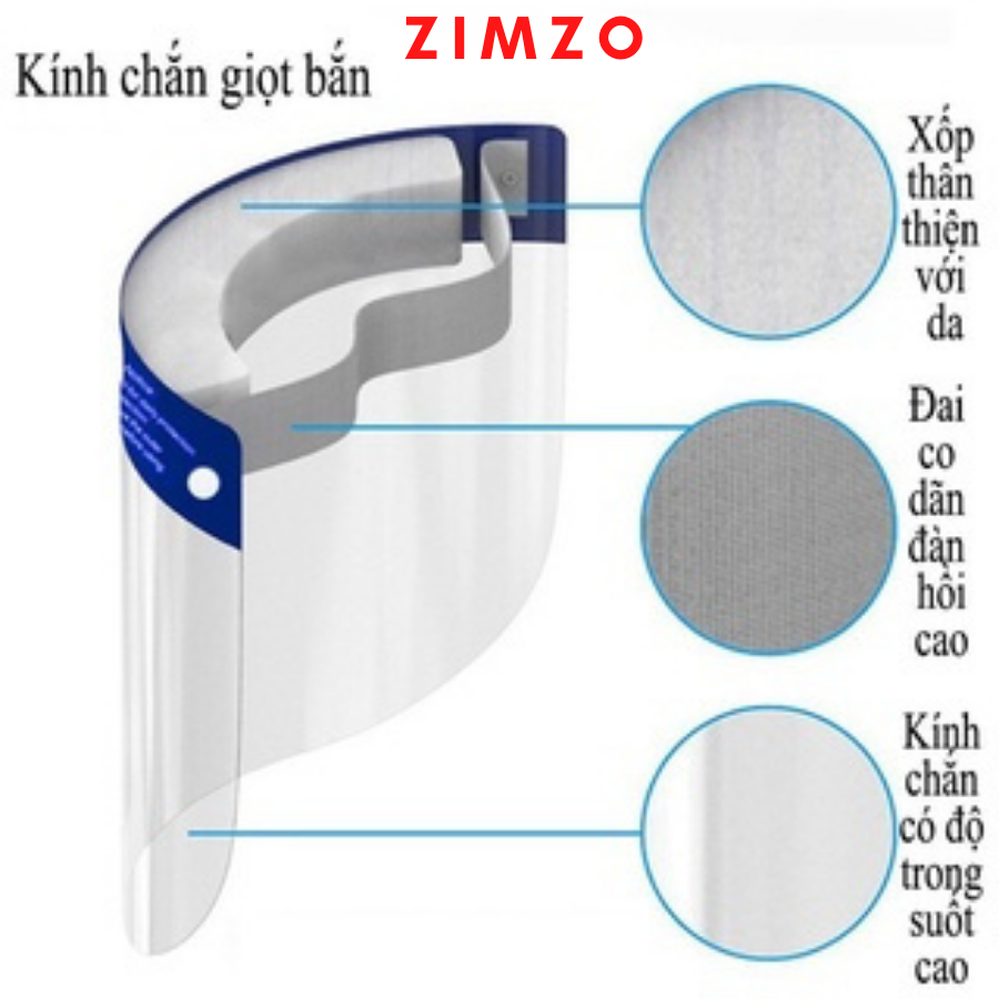 Kính chống giọt bắn chống dịch covid face sheild