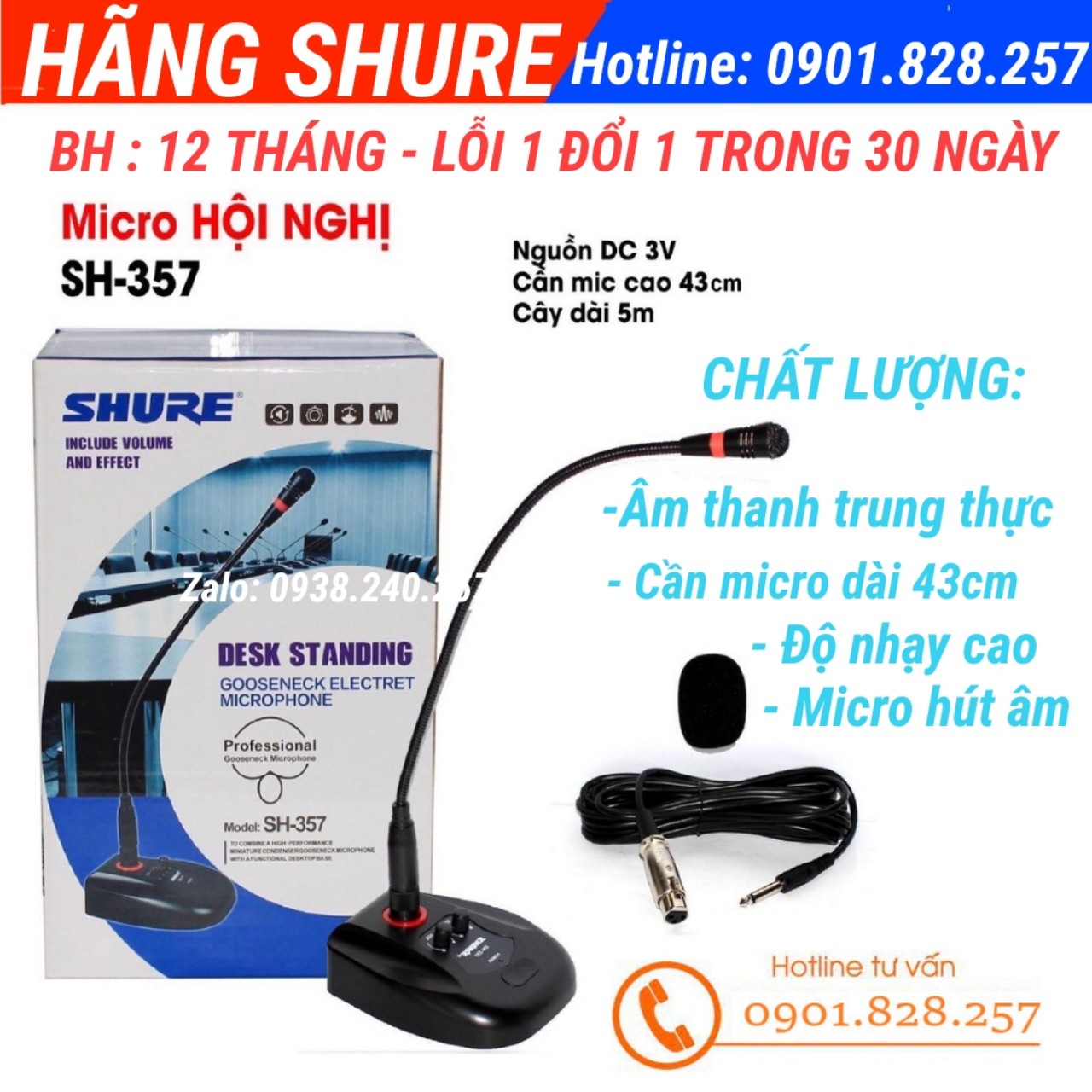 Micro hội nghị, cổ ngỗng có dây hiệu sennheiser, shure tốt hiện nay