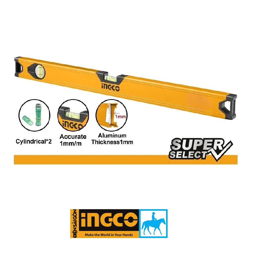 Thước thủy 40cm Ingco HSL58040