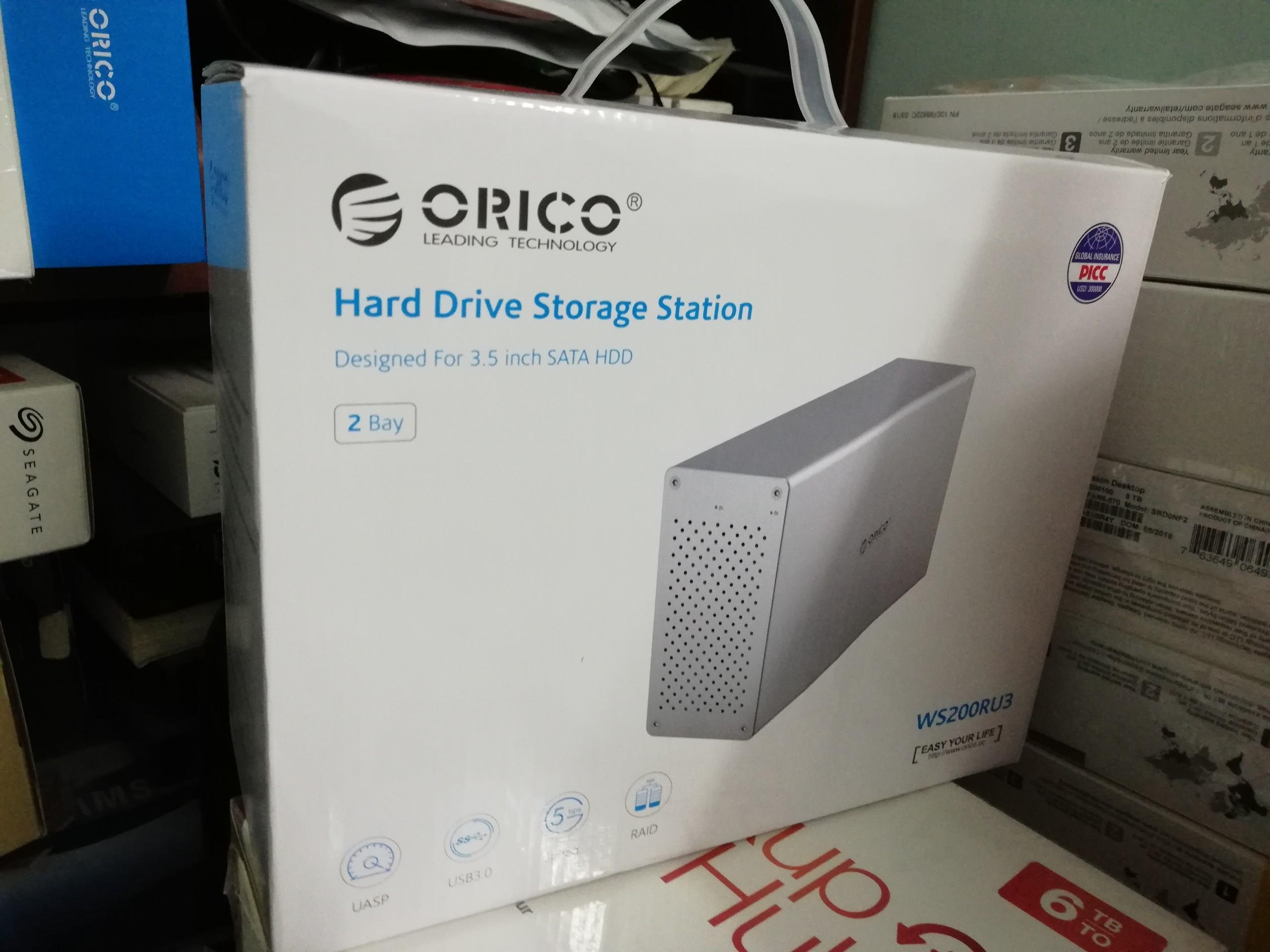 Box 2 Ổ Cứng Orico WS200RU3, Usb 3.0, Raid 0, 1 mẫu 2019