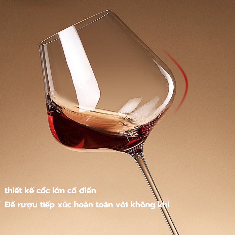 Ly rượu vang sâm panh pha lê, cốc uống vang đỏ wine glass