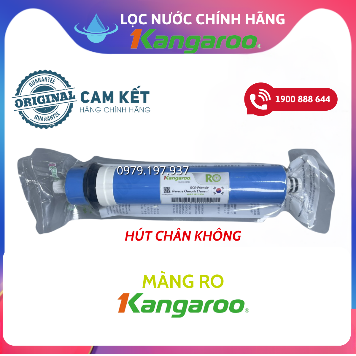 Màng ro kangaroo, màng ro dow chính hãng chất lượng cao - lõi lọc kangaroo số 4 của máy lọc nước ro