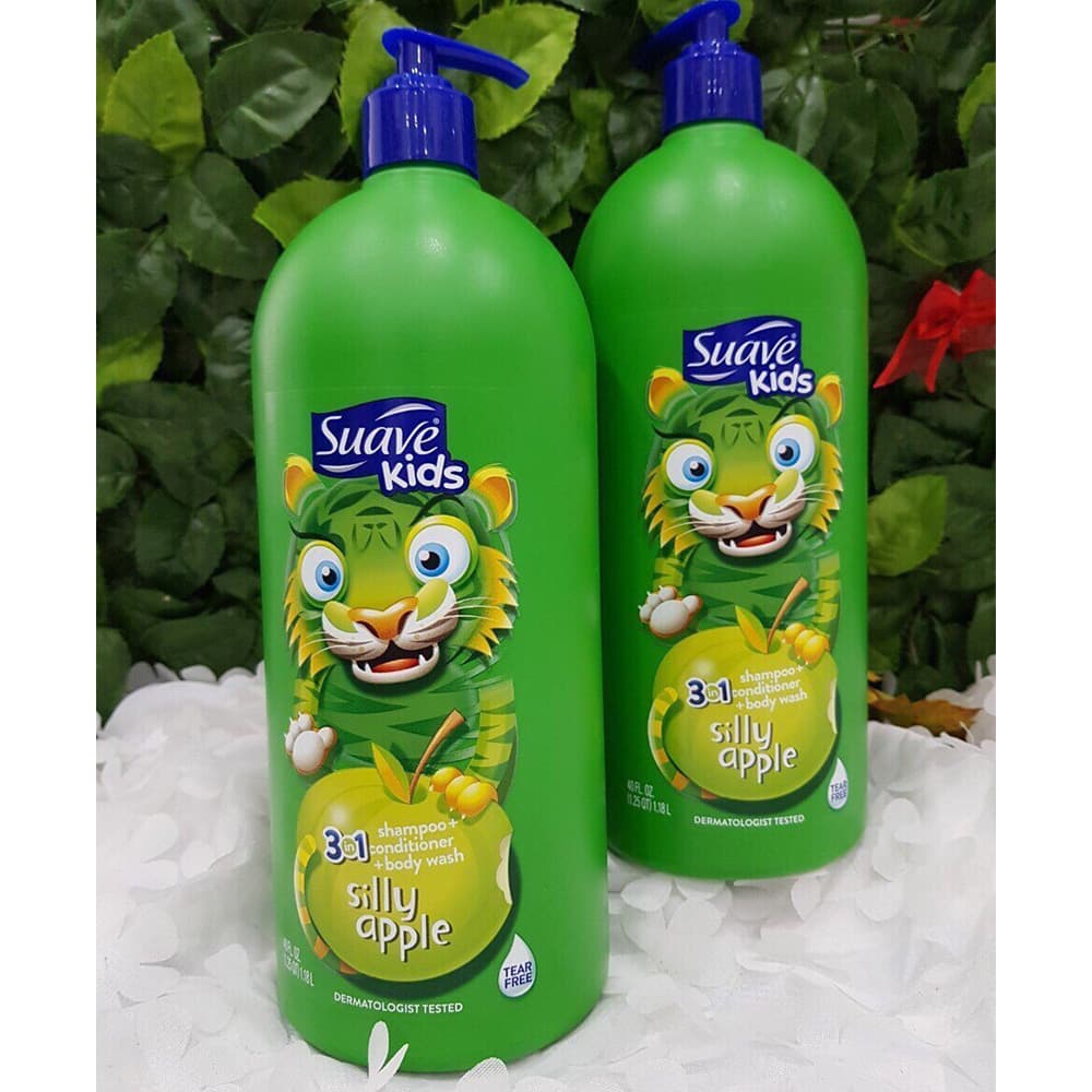 Suavekids shampoo with 3 x 1.18l bottle