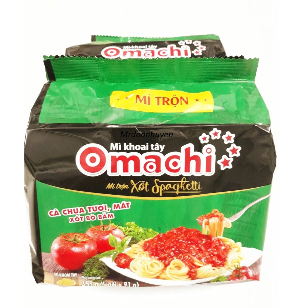 Mì trộn xốt spaghetti Omachi