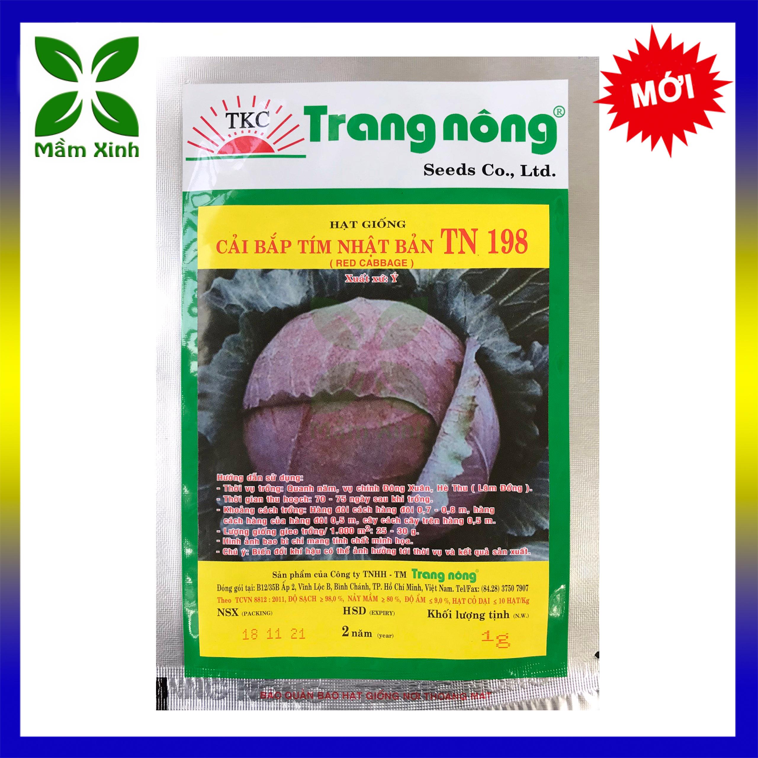 Hạt Giống Bắp Cải Tím Nhật Bản TN198 (Red Cabbage)