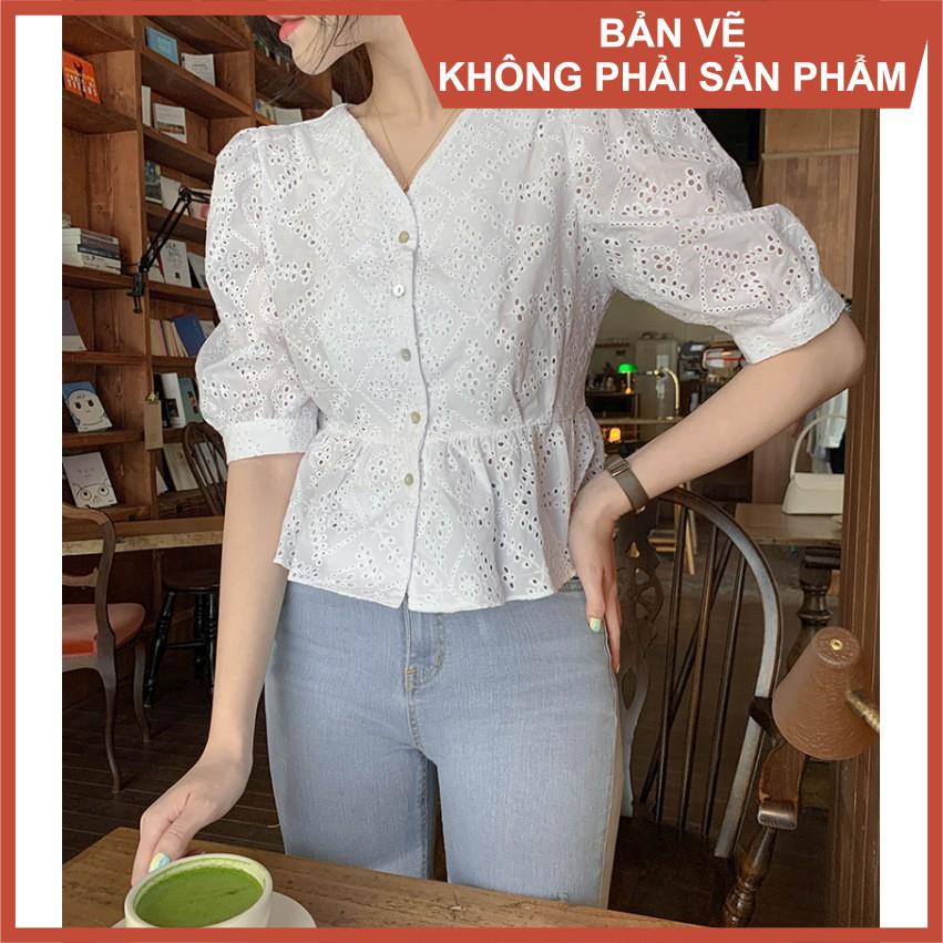 Rập giấy A0 mã 987- rập áo tay phồng (Bản vẽ) (BẢN VẼ)