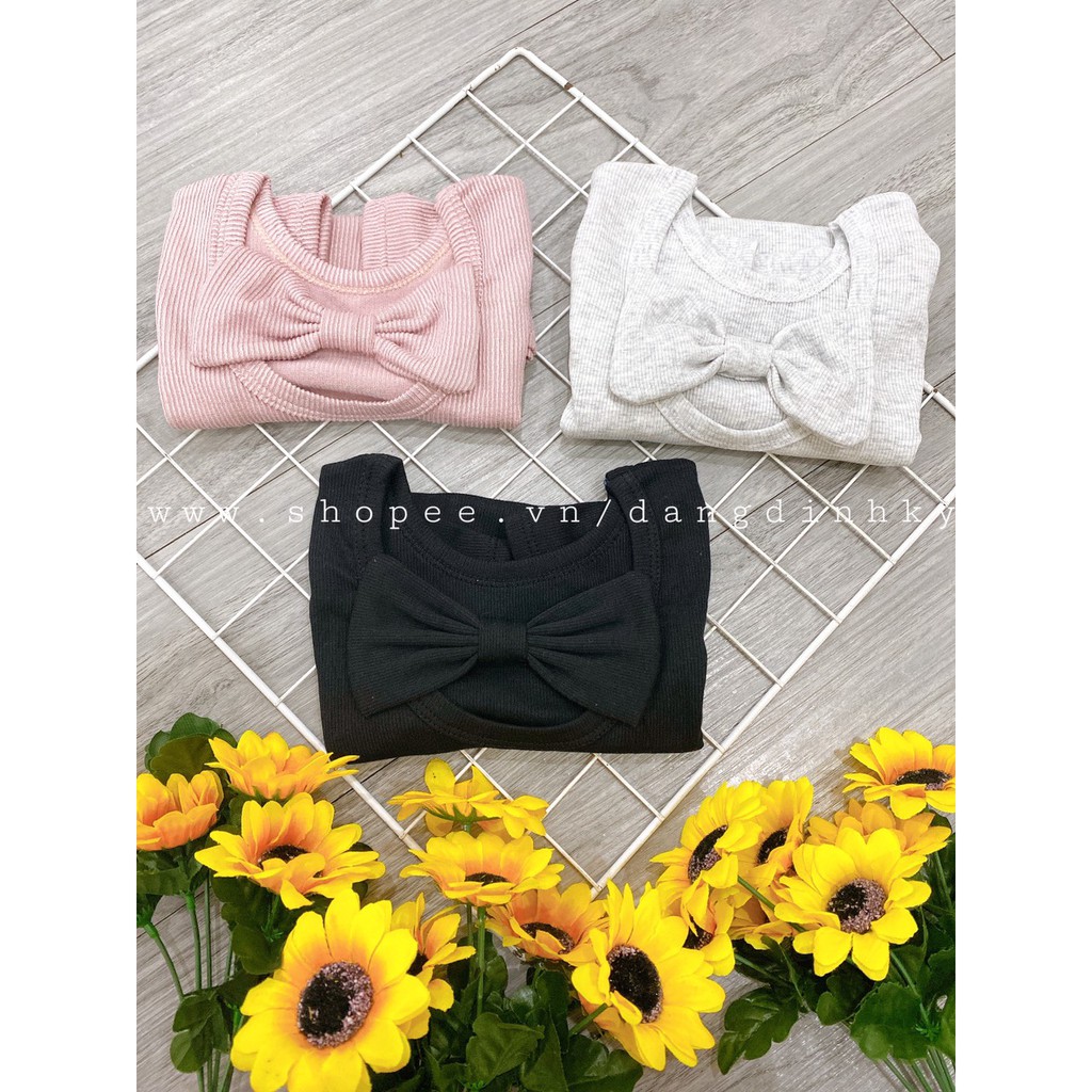 Áo Thun Nơ Cực Dễ Thương Cho Bé Gái