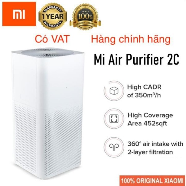 Máy Lọc Không Khí Xiaomi - Mi Air Purifier 2C - AC-M8-SC - Bảo Hành 12 Tháng - Hàng chính hãng