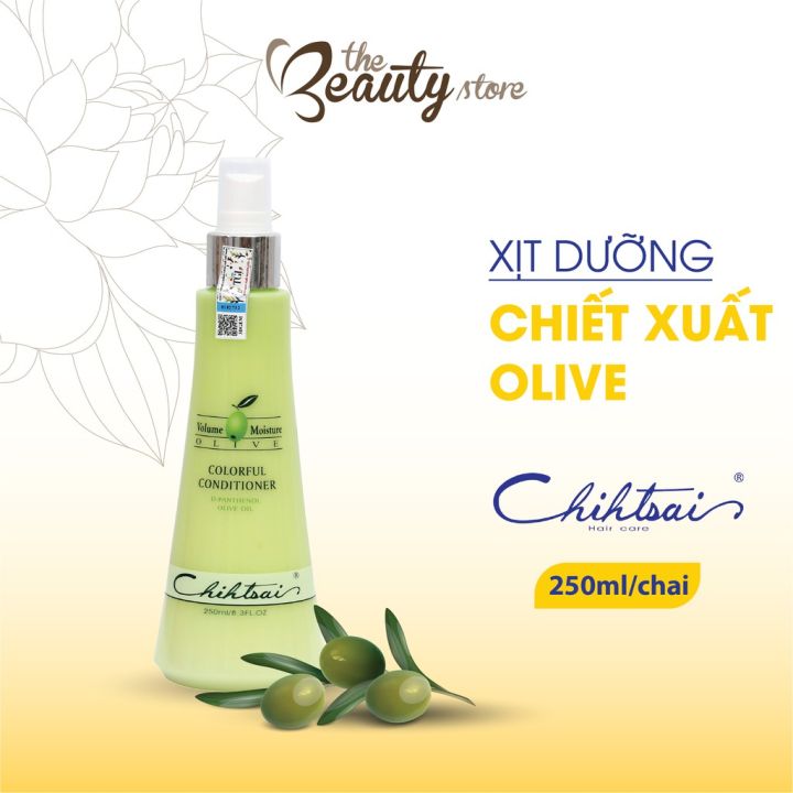 [HCM]Xịt Dưỡng Tóc Chihtsai Olive Colorful 250Ml