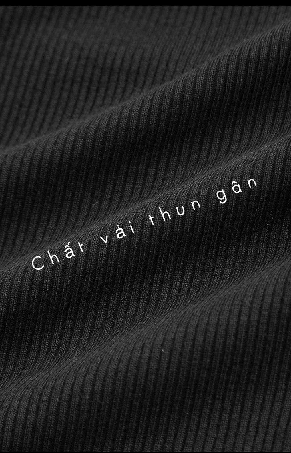 Áo thun croptop tay ngắn cổ lọ basic