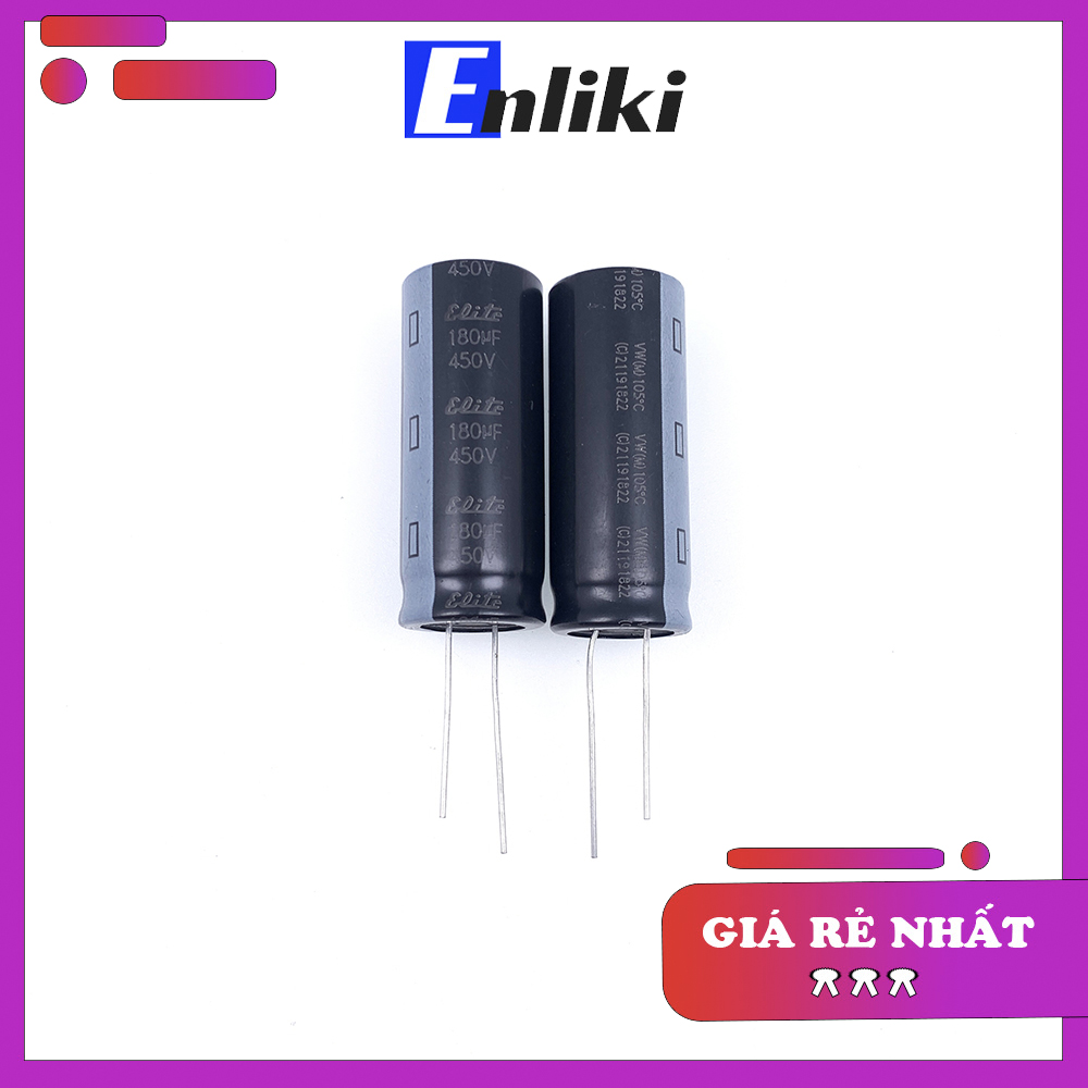Tụ Hóa 180uF 450V  ELITE 18x45mm