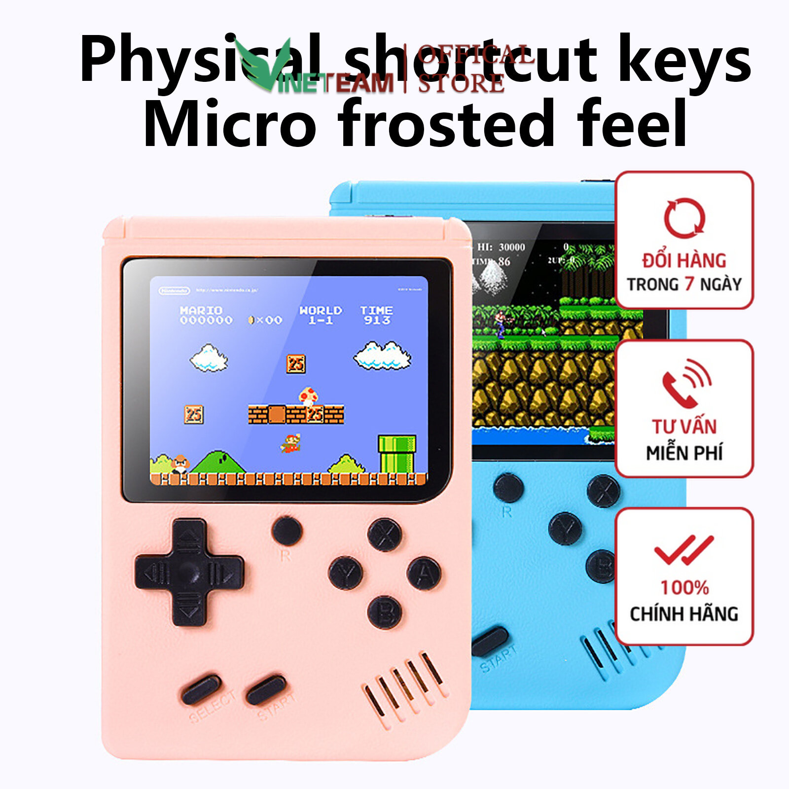 Máy chơi game cầm tay 500 in 1 - máy chơi game mini máy chơi game cầm tay 4 nút cổ điển, loại nhỏ