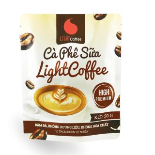 [HCM]Cà phê hòa tan 3in1 cà phê sữa không hương liệu - Light Coffee - 50gr gói thumbnail