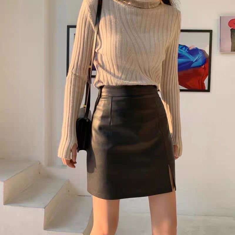 Chân Váy Chữ A Xẻ Cao Cấp