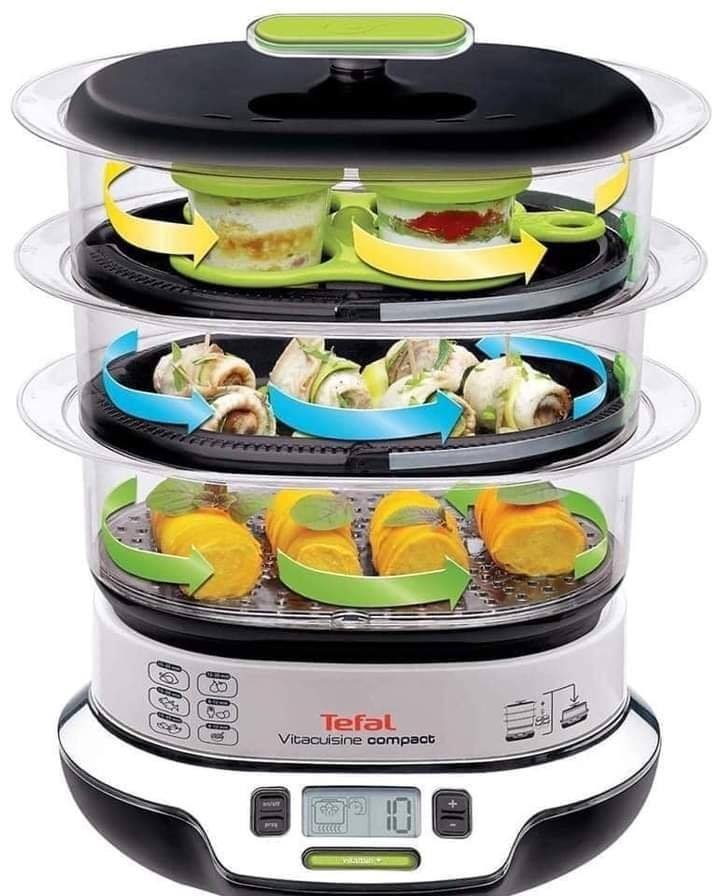 (Hàng Đức) NỒI HẤP TEFAL VS4003, 3 tầng hấp