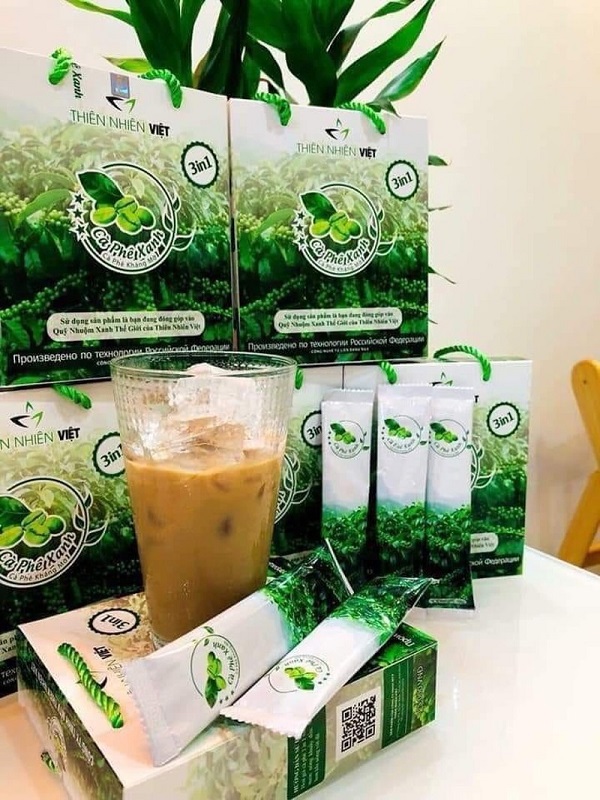 [HCM]cafe xanh thiên nhiên. (1hop .10goi)