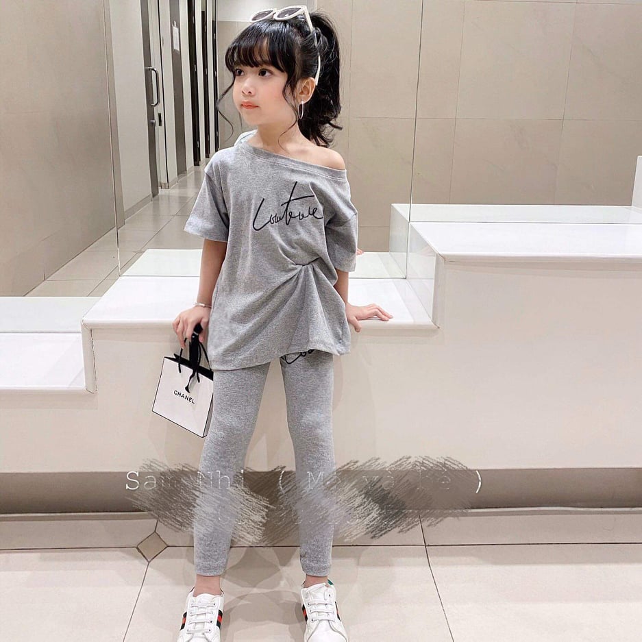bộ áo quần legging bé gái