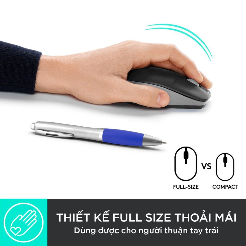 [HCM]Chuột không dây Logitech M191 Chính hãng