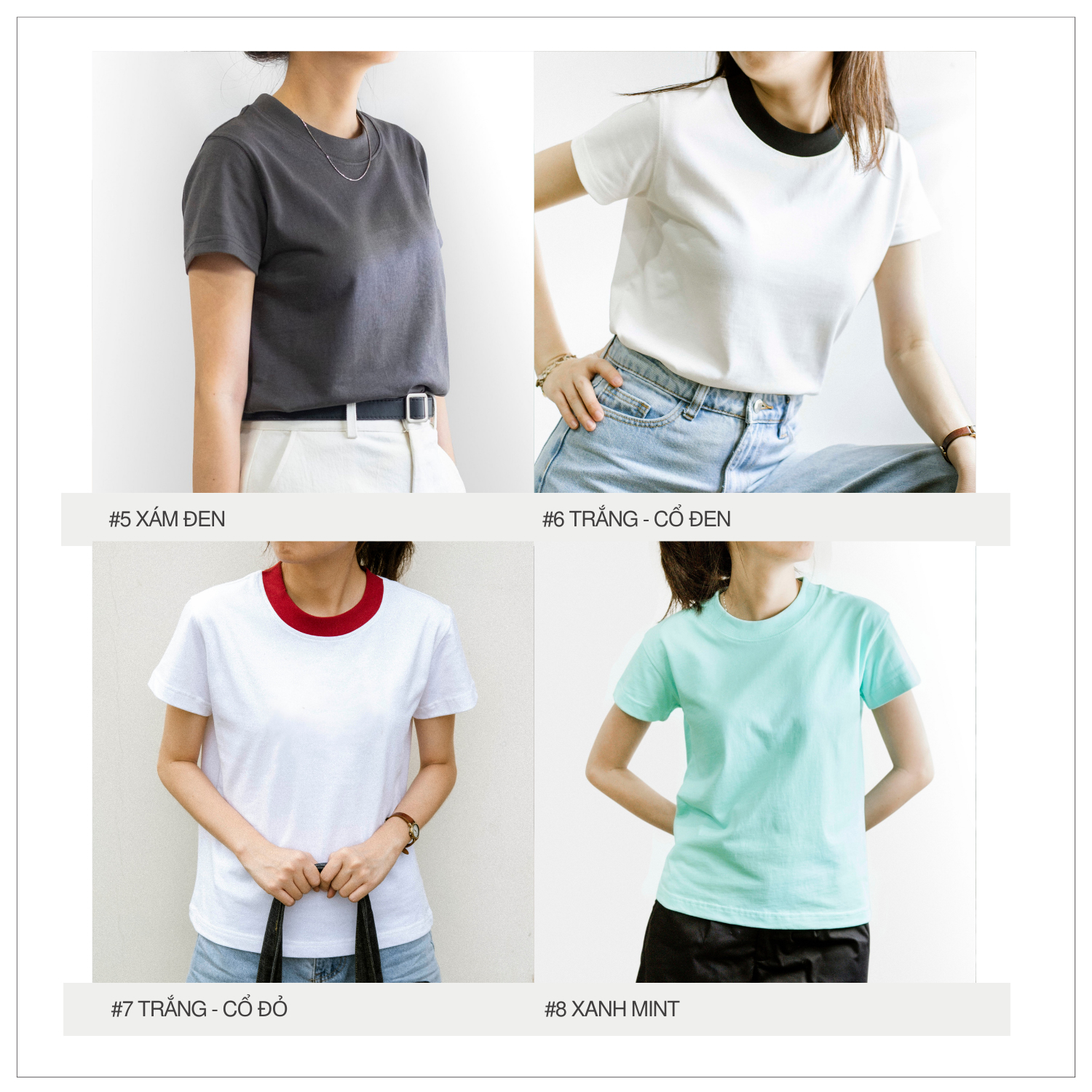 Áo thun nữ baby tee, áo thun trơn cotton BASIC TEE Tshirt - Lew Lew