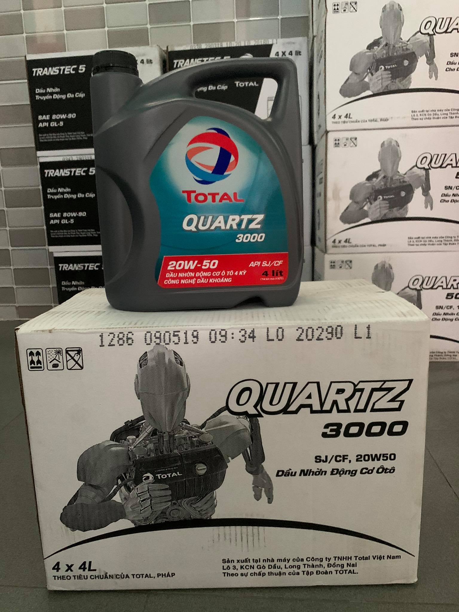 Nhớt ô tô cao cấp TOTAL QUARTZ 3000 20W50 4L